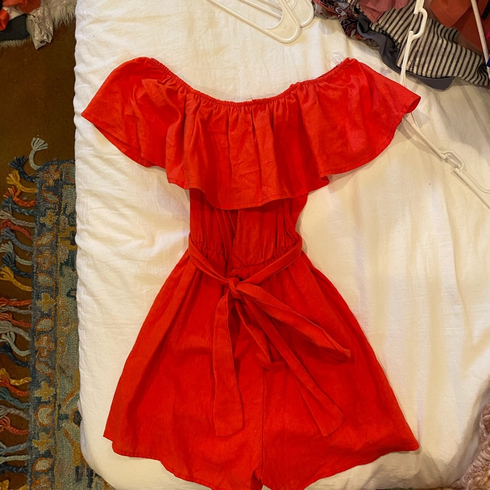 Boutique red romper